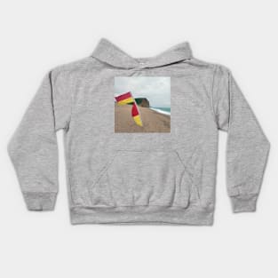 West Bay, Dorset. Jurassic coast cliffs views. Kids Hoodie